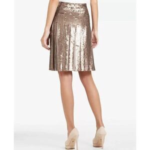 BCBG Maxazria Taupe Sequin Short Skirt, nwot, xxs